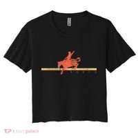 Rodeo Western Country Horse Women's Crop Top Tee thumb 0