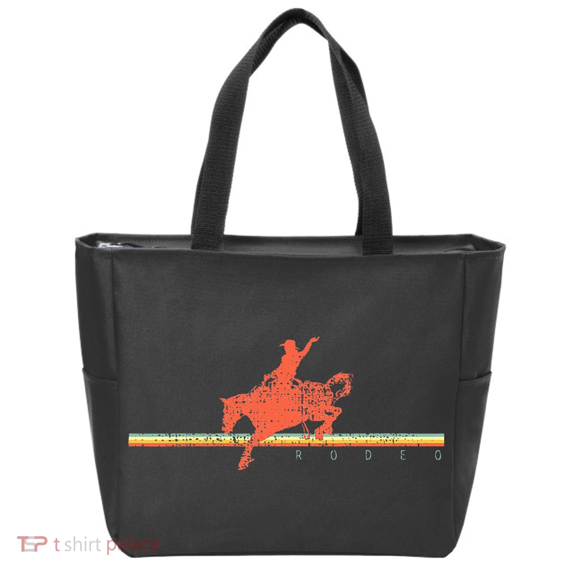 Rodeo Western Country Horse Tote Bag