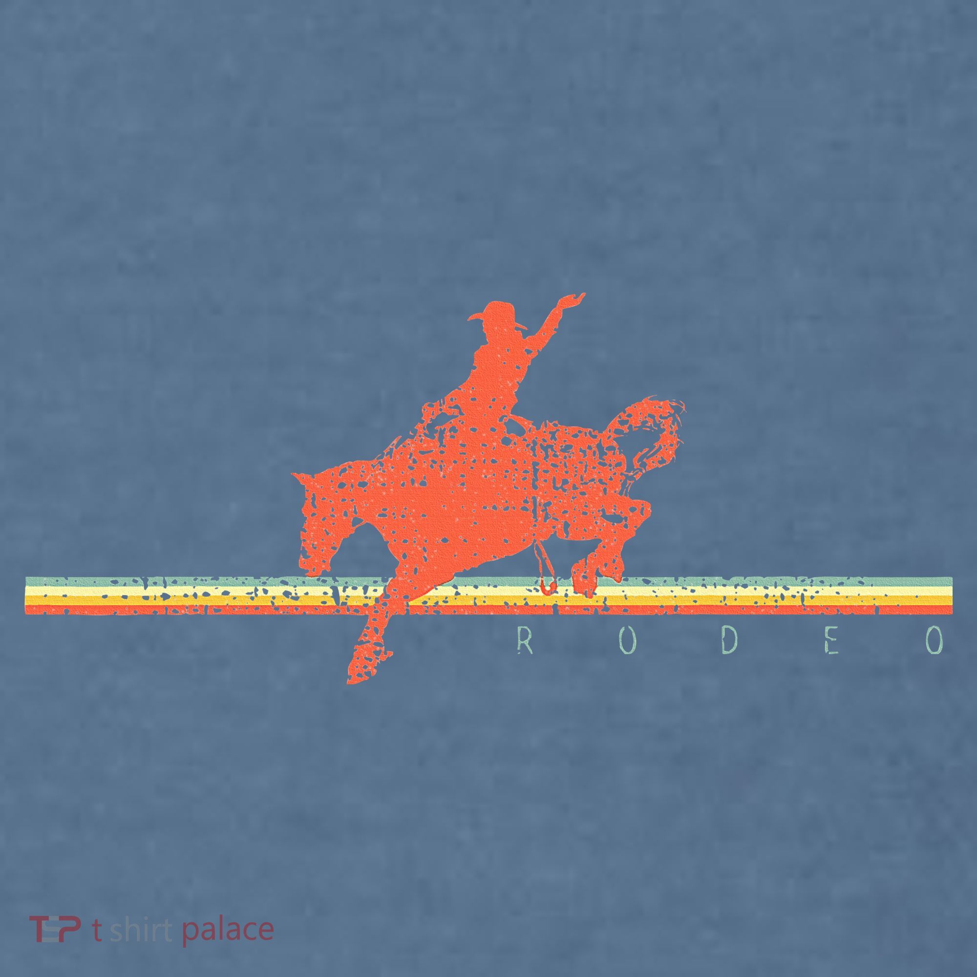 Rodeo Western Country Horse Garment-Dyed Sweatshirt