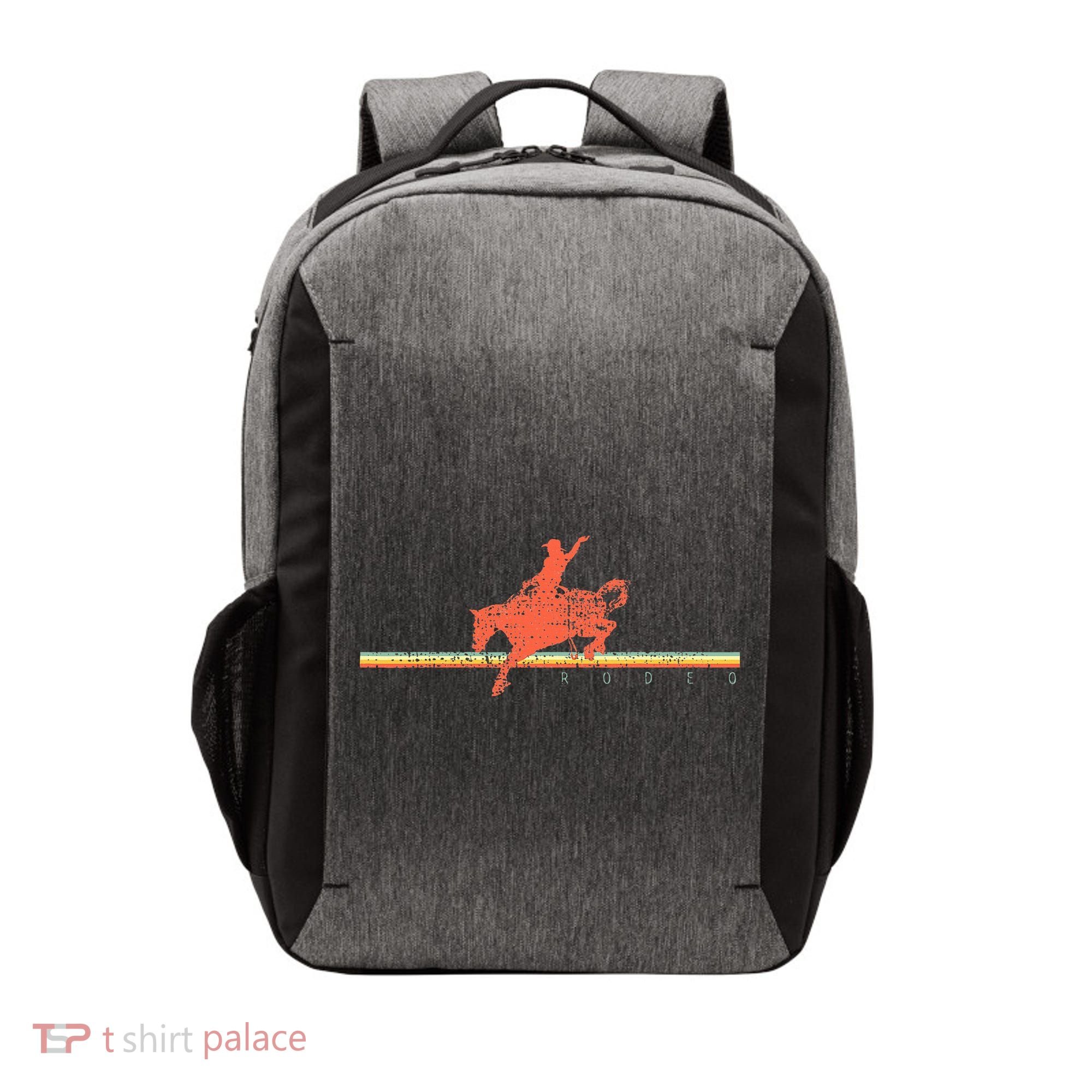 Rodeo Western Country Horse Vector Backpack