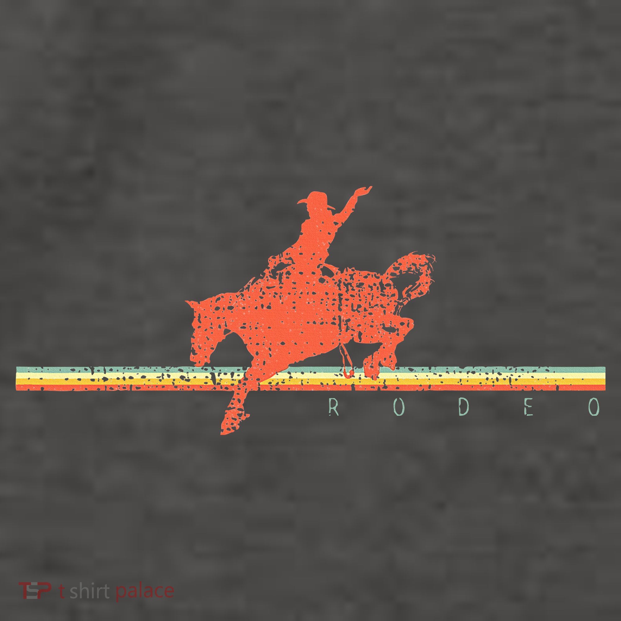 Rodeo Western Country Horse Vector Backpack
