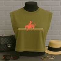 Rodeo Western Country Horse Garment-Dyed Women's Muscle Tee thumb 3