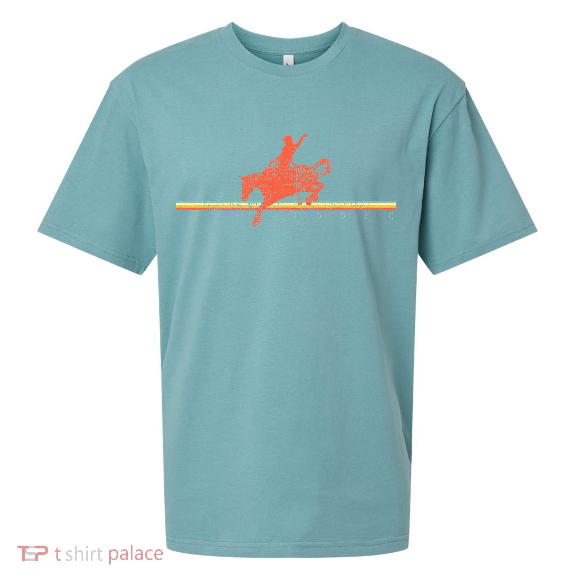 Rodeo Western Country Horse Sueded Cloud Jersey T-Shirt