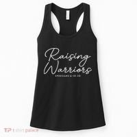 Raising Warriors Christian Bible Verse Religious Baptism Women's Tank Top thumb 0