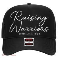 Raising Warriors Christian Bible Verse Religious Baptism Hat thumb 0