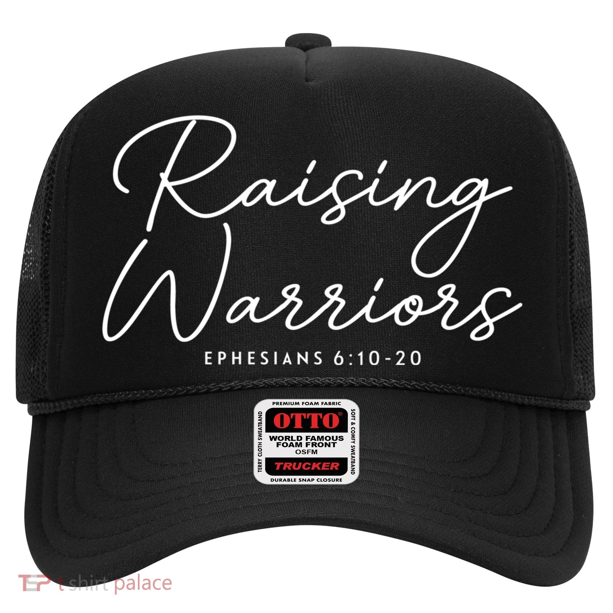 Raising Warriors Christian Bible Verse Religious Baptism Hat