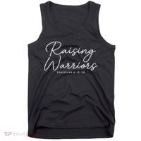 Raising Warriors Christian Bible Verse Religious Baptism Tank Top thumb 0