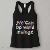 Retro We Can Do Hard Things Teacher Back To School Women's Tank Top thumb 3
