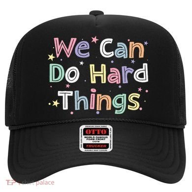Retro We Can Do Hard Things Teacher Back To School Hat