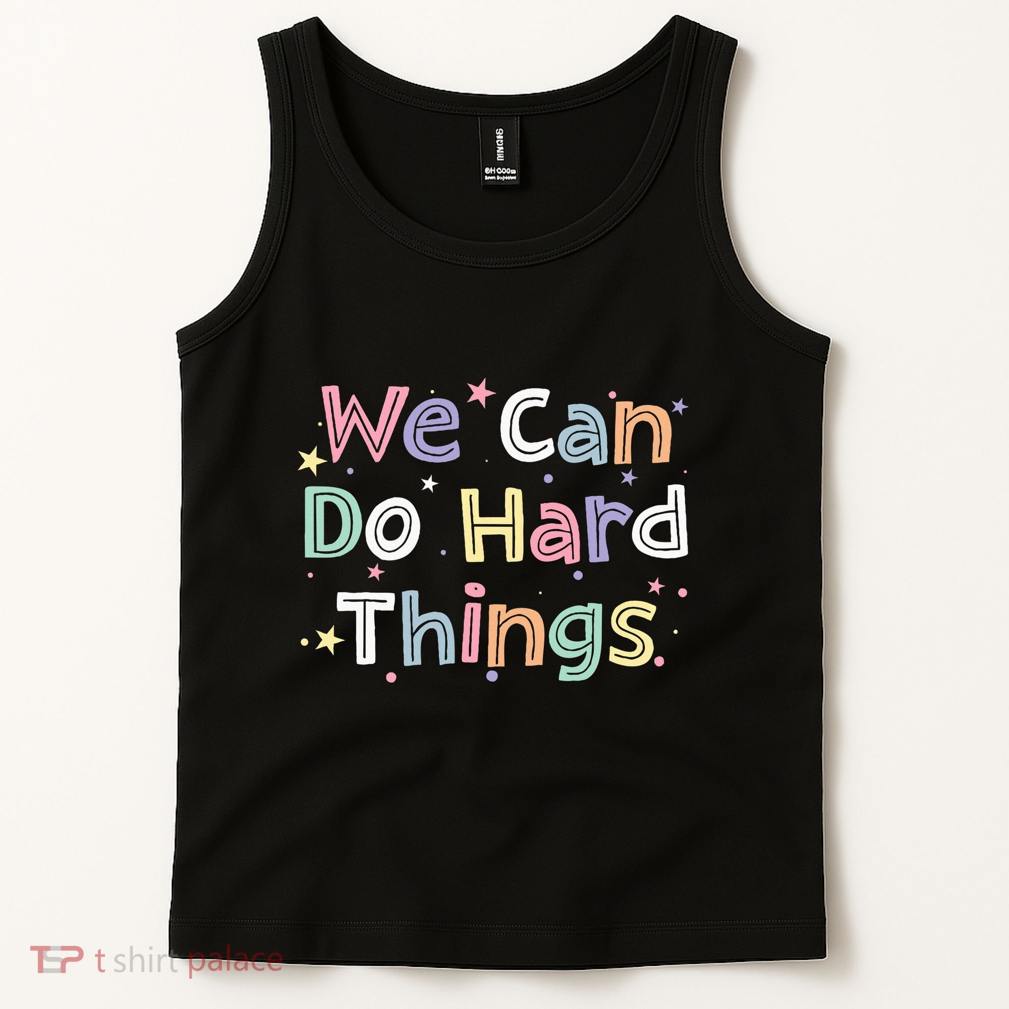 Retro We Can Do Hard Things Teacher Back To School Tank Top