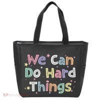 Retro We Can Do Hard Things Teacher Back To School Tote Bag thumb 0
