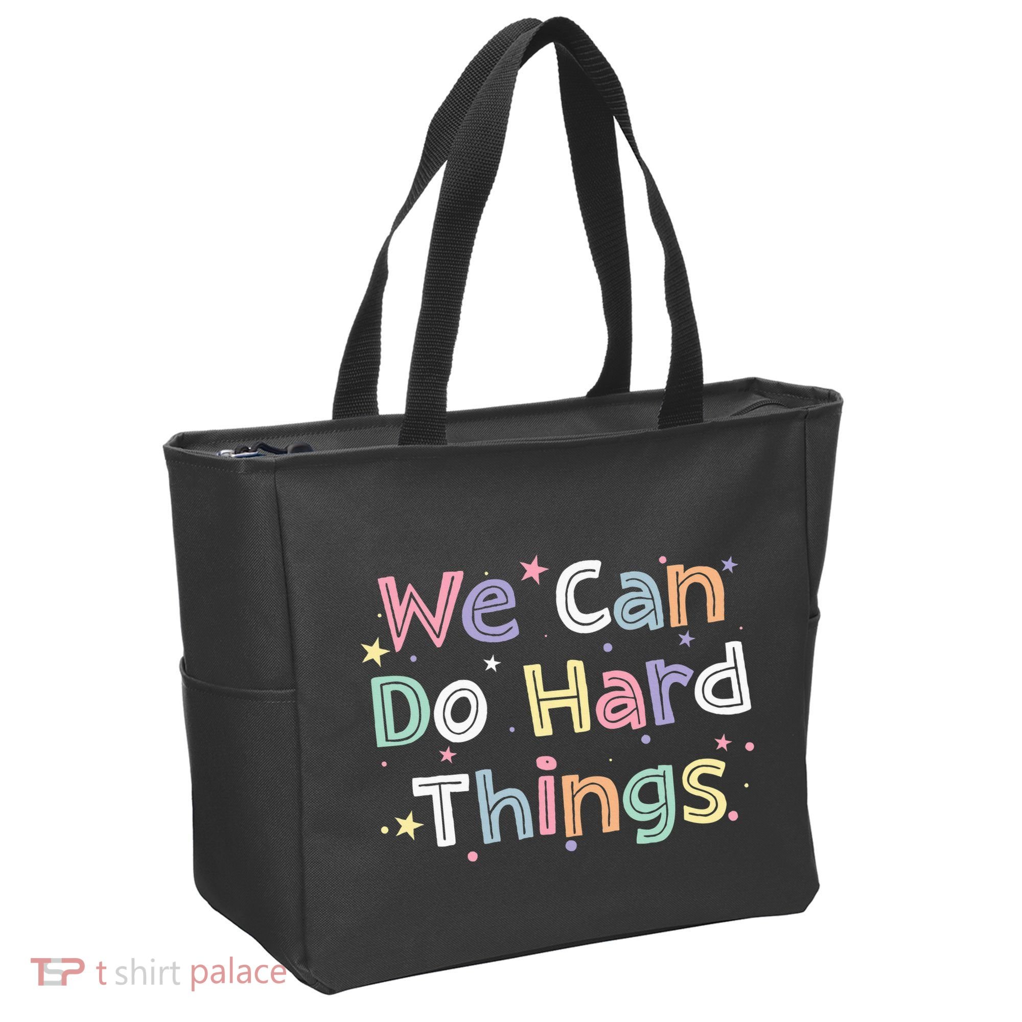 Retro We Can Do Hard Things Teacher Back To School Tote Bag