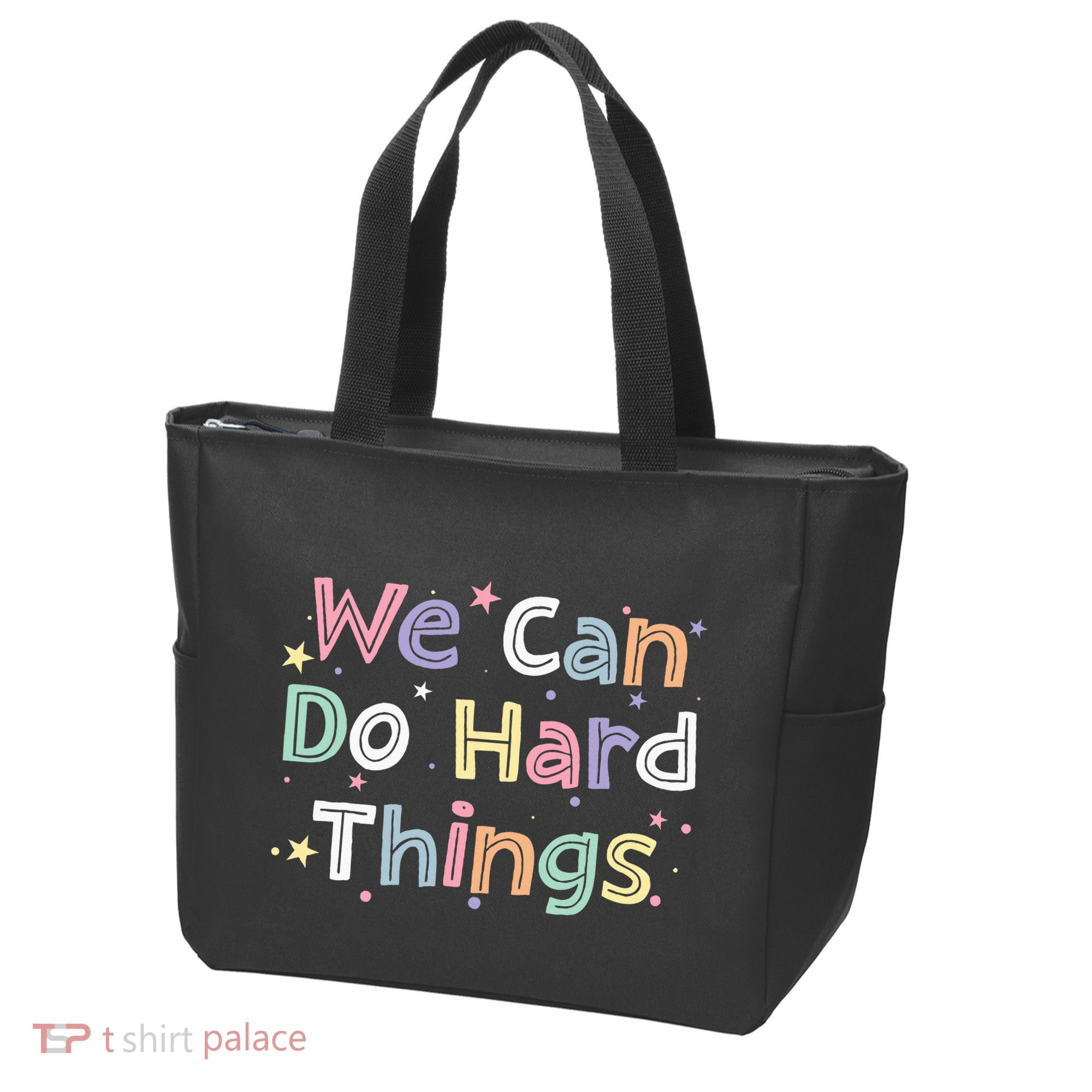 Retro We Can Do Hard Things Teacher Back To School Tote Bag