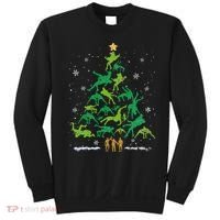 Retro Wrestling Christmas Tree Xmas Wrestling Player Lover Sweatshirt thumb 0