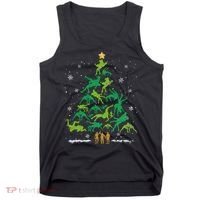Retro Wrestling Christmas Tree Xmas Wrestling Player Lover Tank Top thumb 0