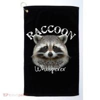 Raccoon Whisperer Cute Raccoon Golf Towel thumb 0