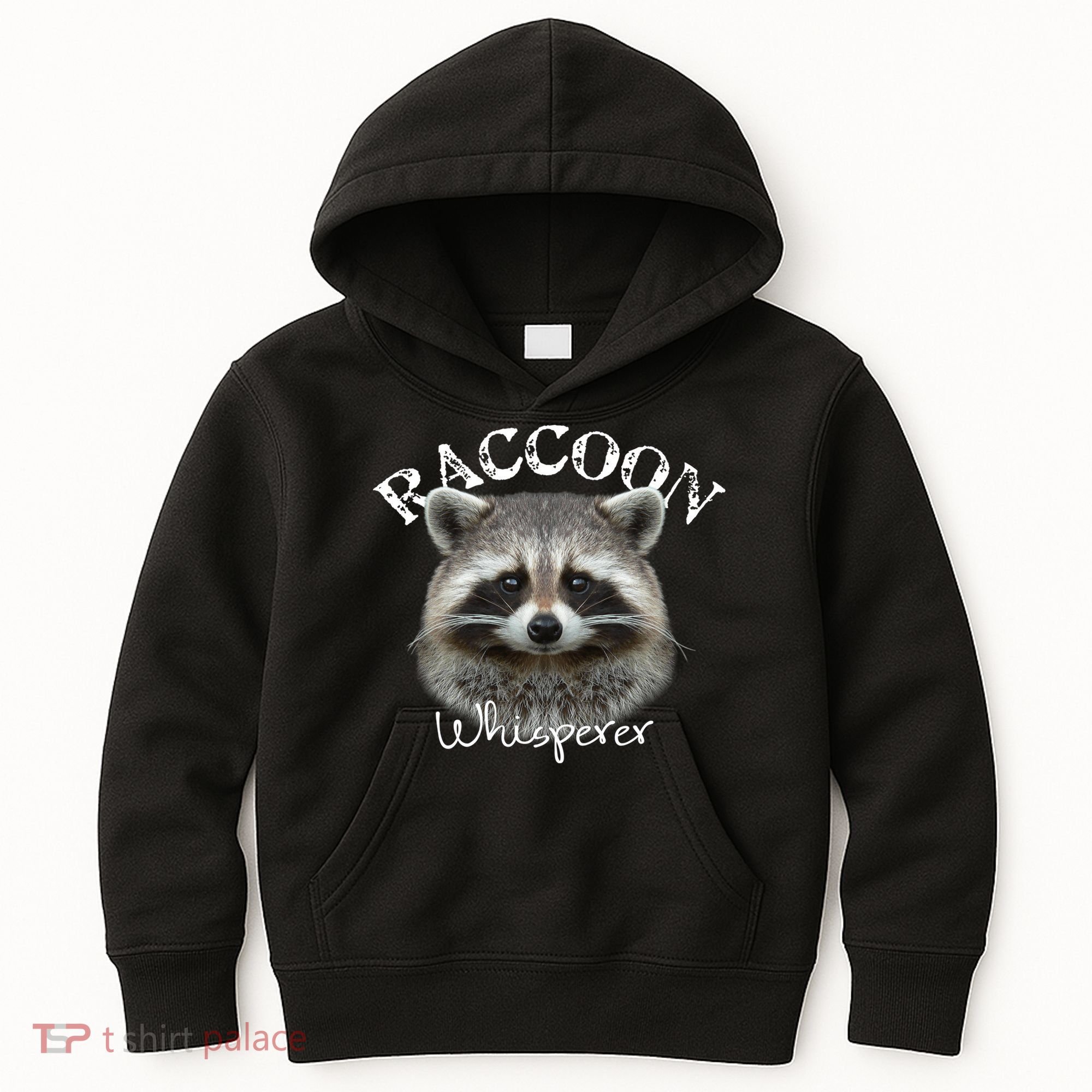 Raccoon Whisperer Cute Raccoon Kids Hoodie