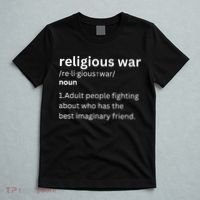 Religious War Definition Aldult People Fighting Funny Jesus T-Shirt thumb 5