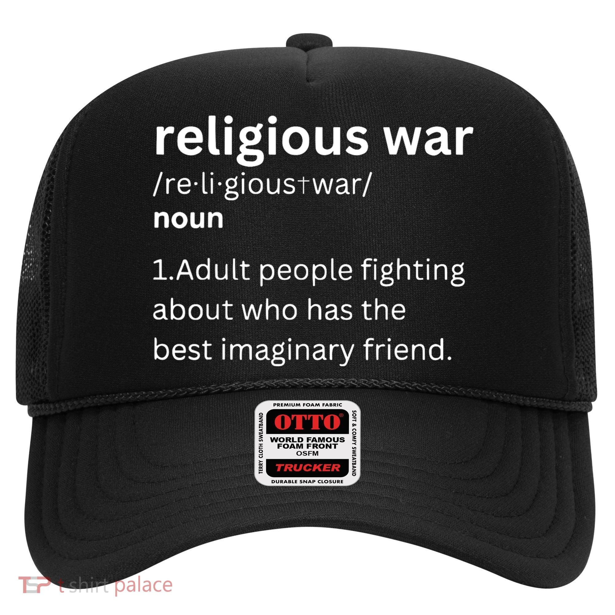 Religious War Definition Aldult People Fighting Funny Jesus Hat