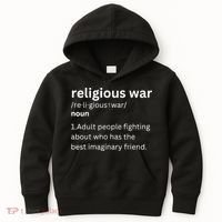 Religious War Definition Aldult People Fighting Funny Jesus Kids Hoodie thumb 0