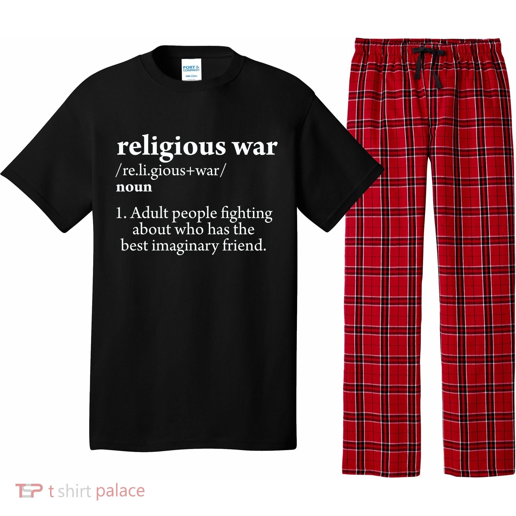 Religious War Definition Aldult People Fighting Funny Jesus Pajama Set
