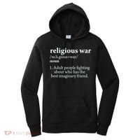 Religious War Definition Aldult People Fighting Funny Jesus Women's Hoodie thumb 0