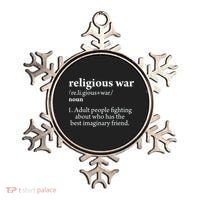 Religious War Definition Aldult People Fighting Funny Jesus Ornament thumb 0