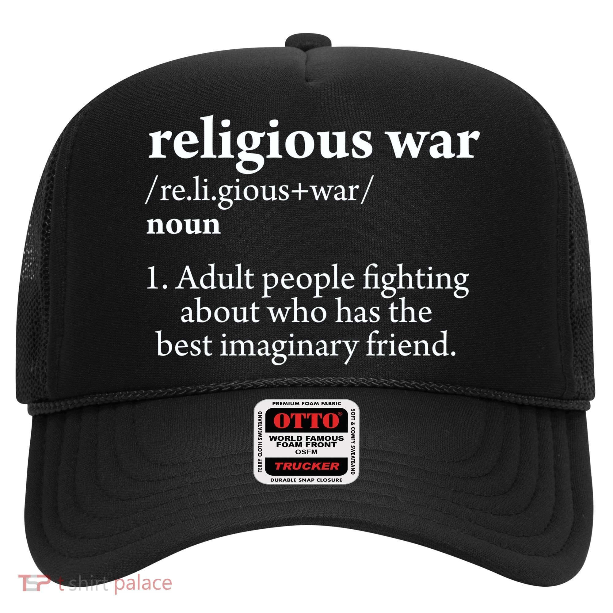 Religious War Definition Aldult People Fighting Funny Jesus Hat