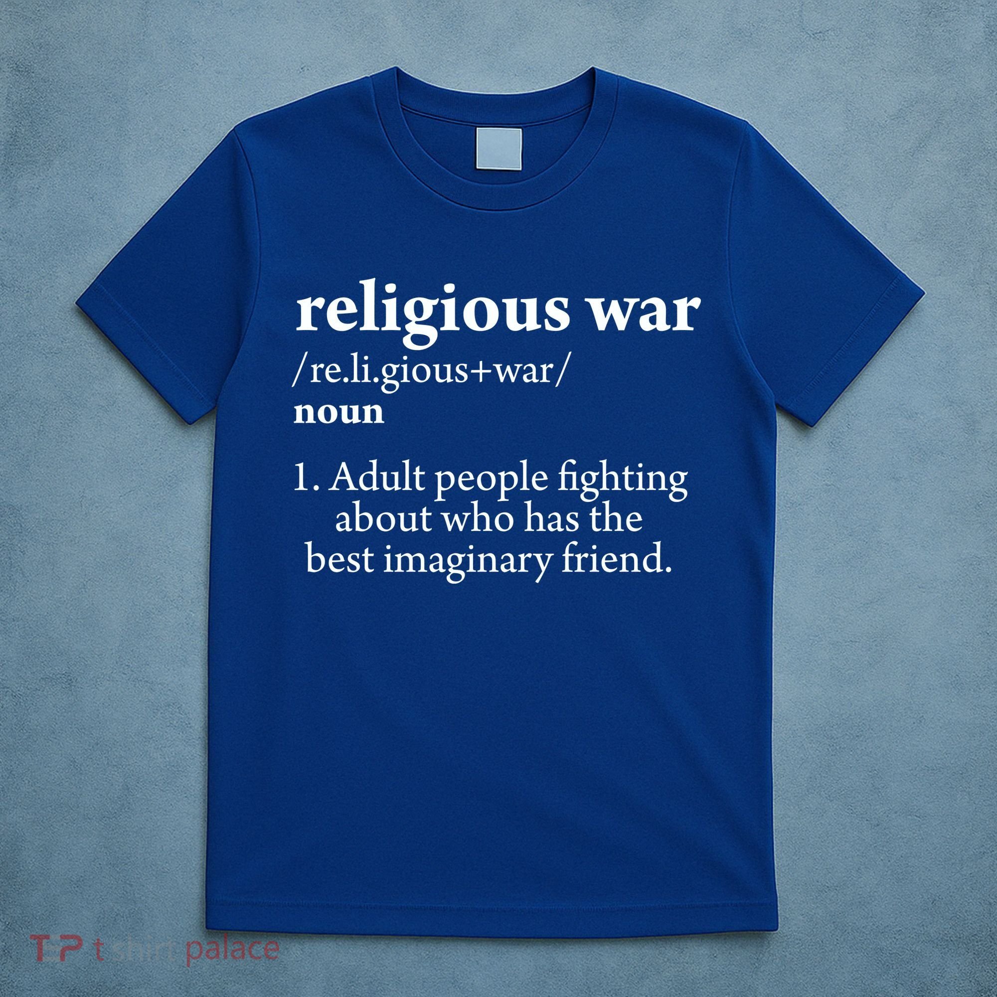 Religious War Definition Aldult People Fighting Funny Jesus T-Shirt