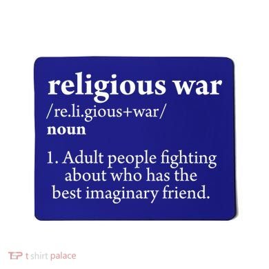 Religious War Definition Aldult People Fighting Funny Jesus Mousepad