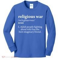 Religious War Definition Aldult People Fighting Funny Jesus Kids Long Sleeve Shirt thumb 0