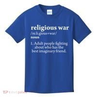 Religious War Definition Aldult People Fighting Funny Jesus Kids T-Shirt thumb 0
