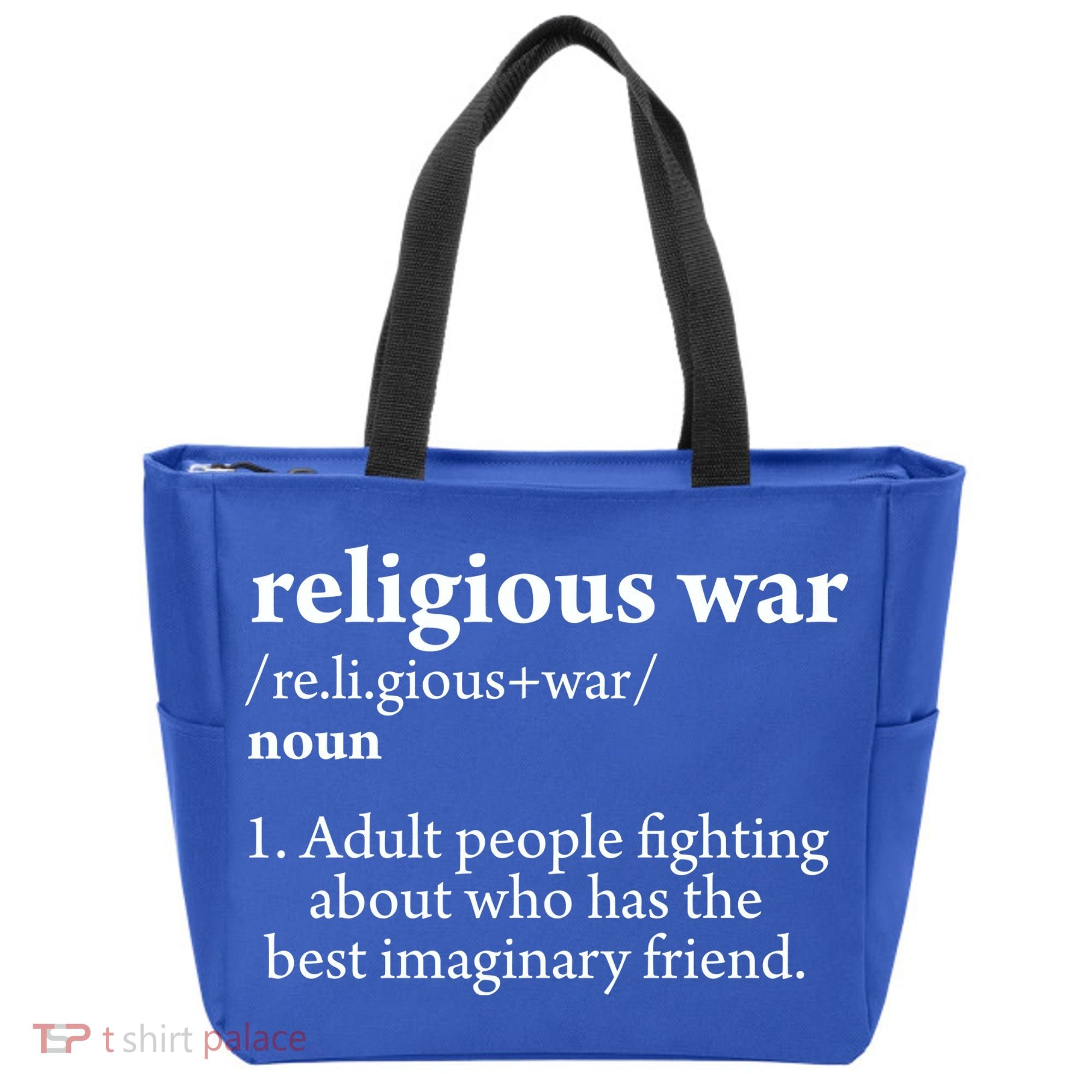 Religious War Definition Aldult People Fighting Funny Jesus Tote Bag