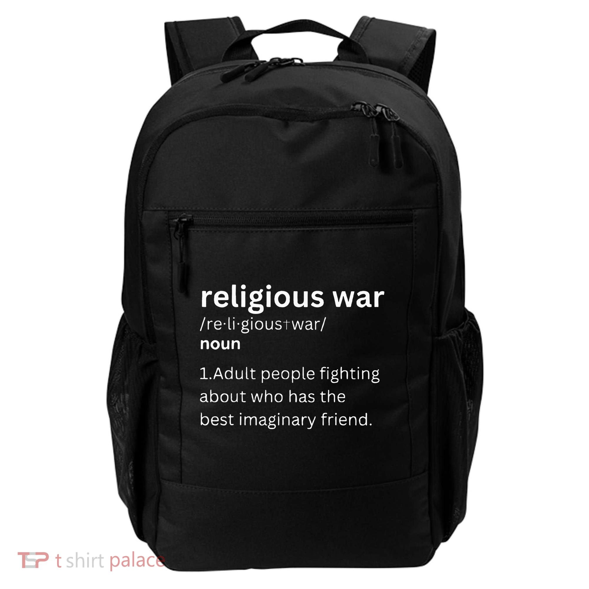 Religious War Definition Aldult People Fighting Funny Jesus Backpack