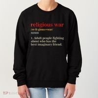 Religious War Definition Antireligious Activist Women's Sweatshirt thumb 0