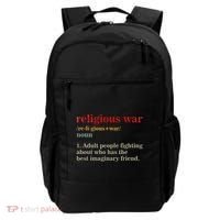 Religious War Definition Antireligious Activist Backpack thumb 0