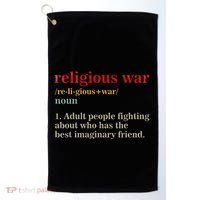 Religious War Definition Antireligious Activist Golf Towel thumb 0