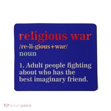 Religious War Definition Antireligious Activist Mousepad
