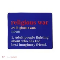 Religious War Definition Antireligious Activist Mousepad thumb 0