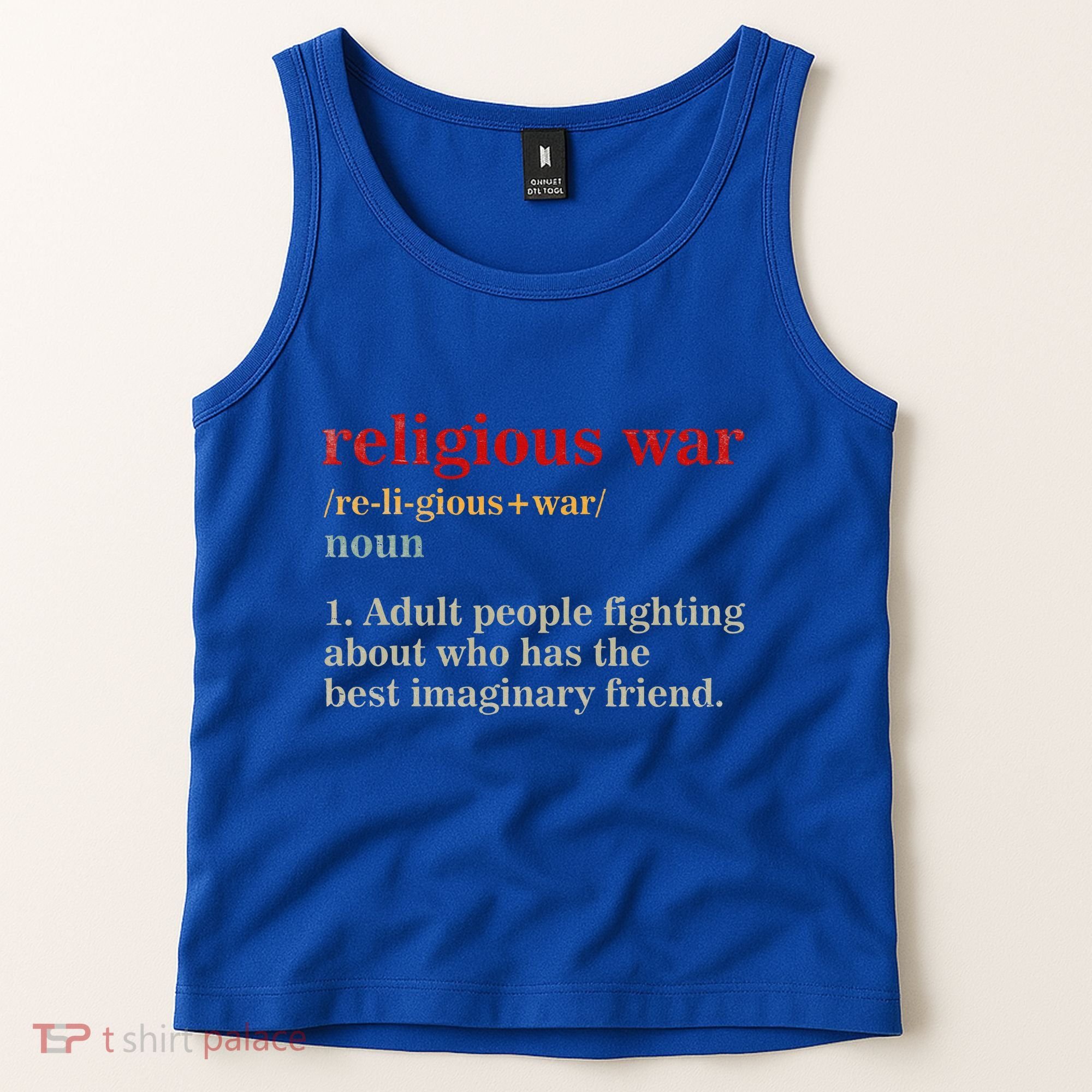 Religious War Definition Antireligious Activist Tank Top