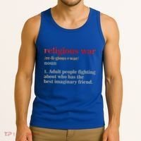 Religious War Definition Antireligious Activist Tank Top thumb 3