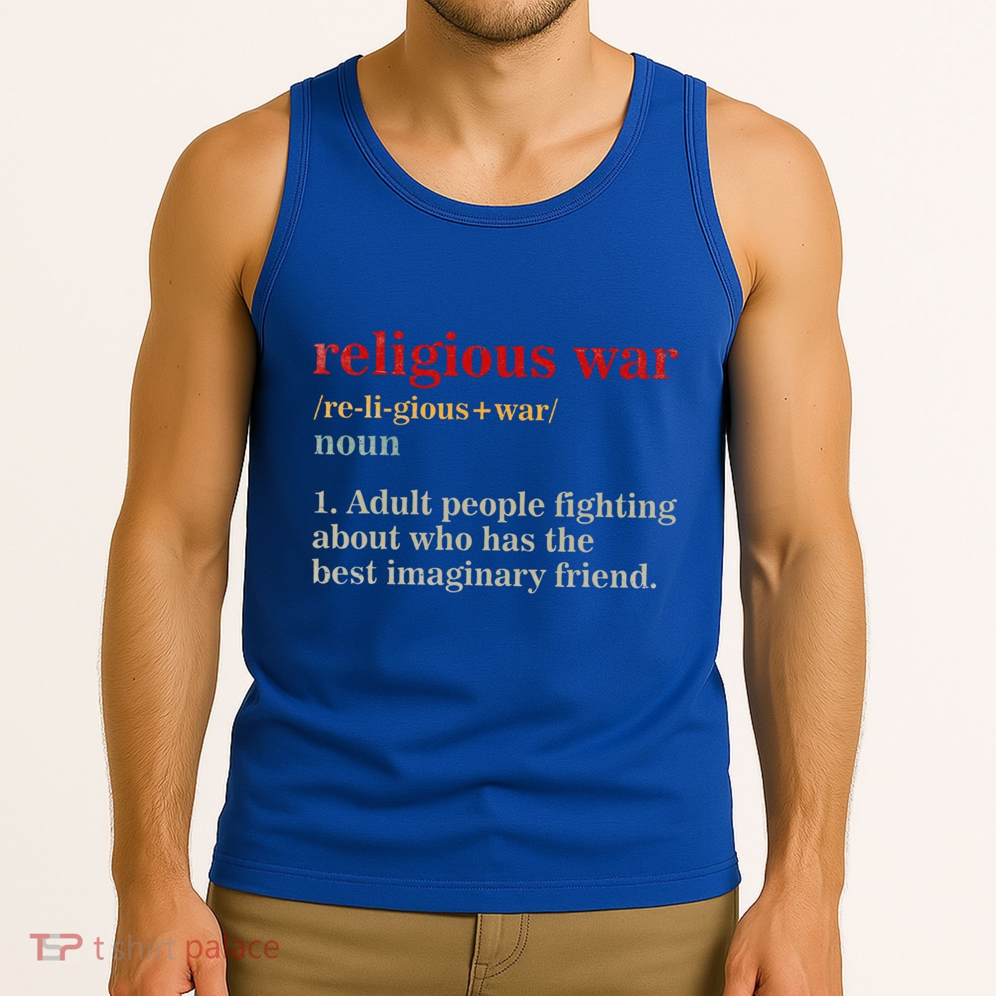 Religious War Definition Antireligious Activist Tank Top