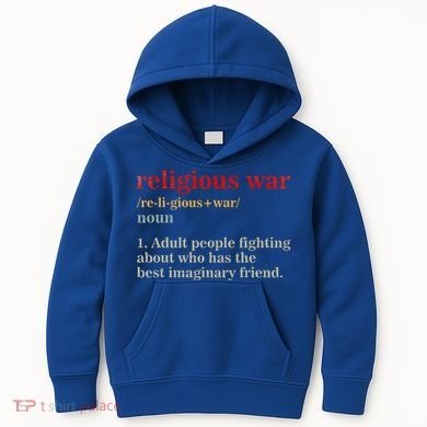 Religious War Definition Antireligious Activist Kids Hoodie