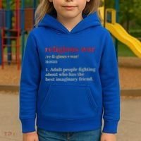Religious War Definition Antireligious Activist Kids Hoodie thumb 3
