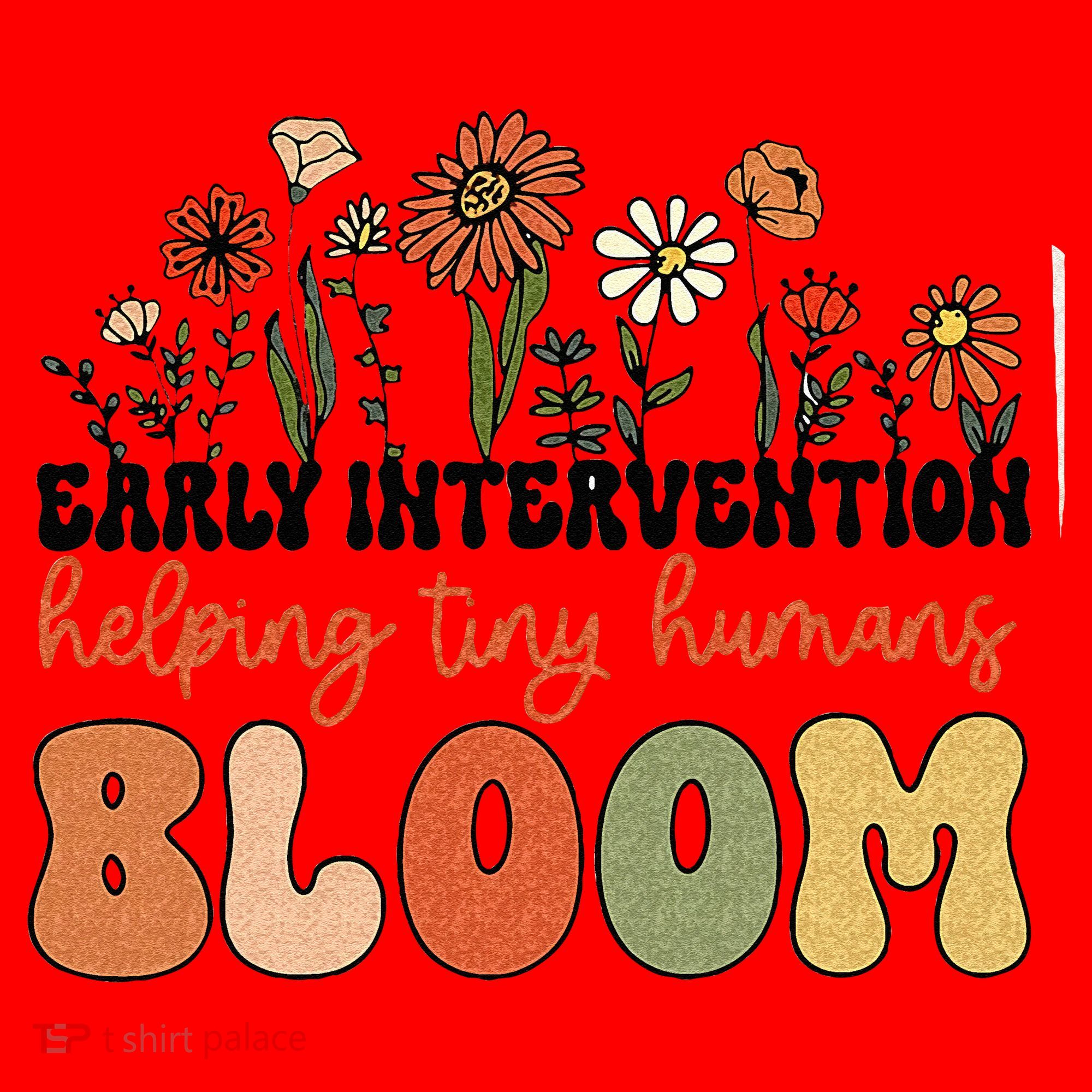 Retro Wildflower Early Intervention Helping Tiny Human Bloom Santa Hat