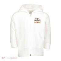 Retro Wildflower Early Intervention Helping Tiny Human Bloom Toddler Zip Fleece Hoodie thumb 0