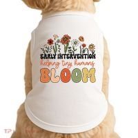 Retro Wildflower Early Intervention Helping Tiny Human Bloom Doggie Tank thumb 0