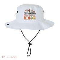 Retro Wildflower Early Intervention Helping Tiny Human Bloom Bucket Hat thumb 0