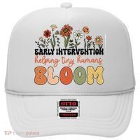 Retro Wildflower Early Intervention Helping Tiny Human Bloom Hat thumb 0