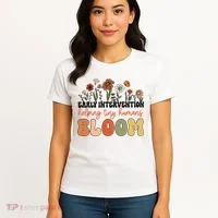 Retro Wildflower Early Intervention Helping Tiny Human Bloom Women's T-Shirt thumb 4